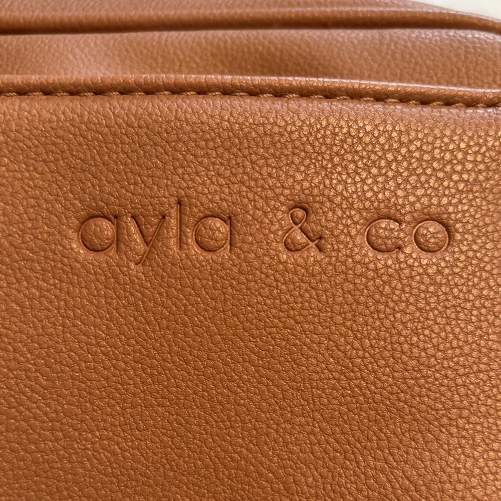 Ayla & Co Tan Vegan Leather Crossbody/ Fanny Pack - Picture 4 of 13